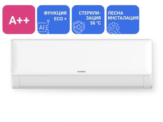  Инверторен стенен климатик KAISAI FLY+ KKWX-24RRA1/KKOX-24RRA1